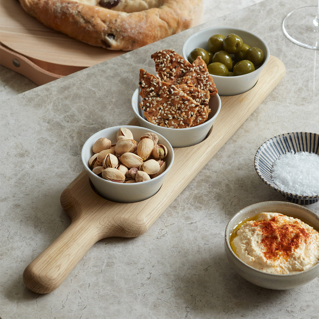 LSA Paddle Bowl Set Oak Paddle