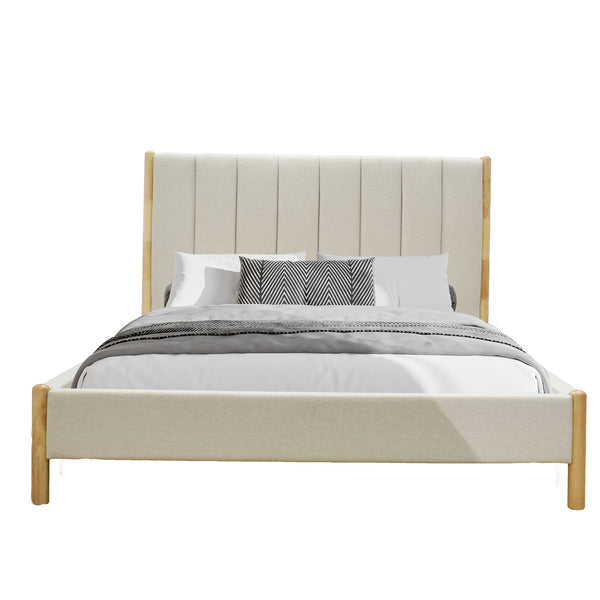 Our Home Tara Queen Bedframe Boucle Fabric