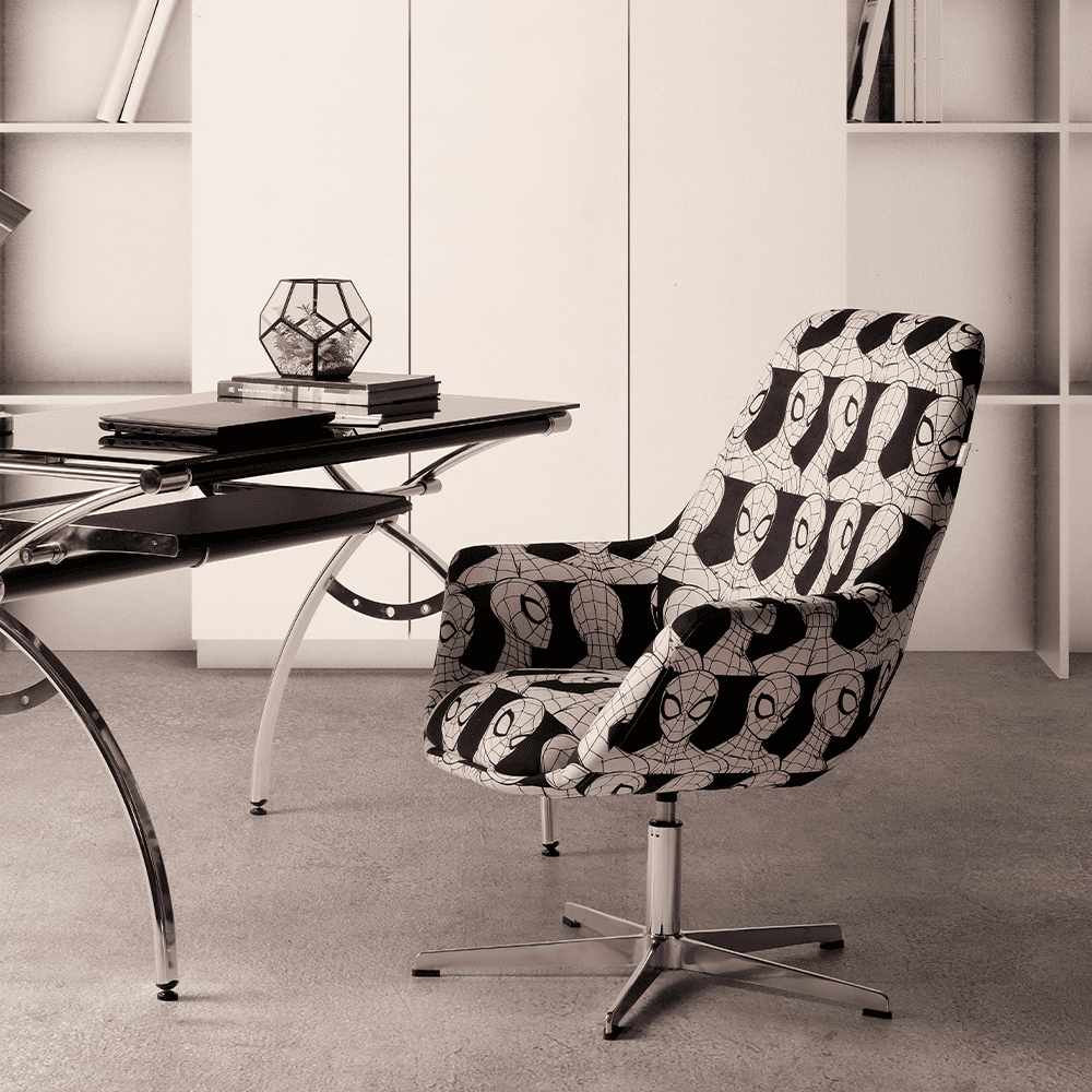 Our Home Disney Home Spiderman White And Black Accent Chair