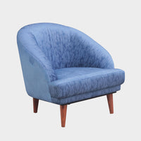 Living Room Chloe Accent Chair Velvet Blue 1 Seater (4865401716815)