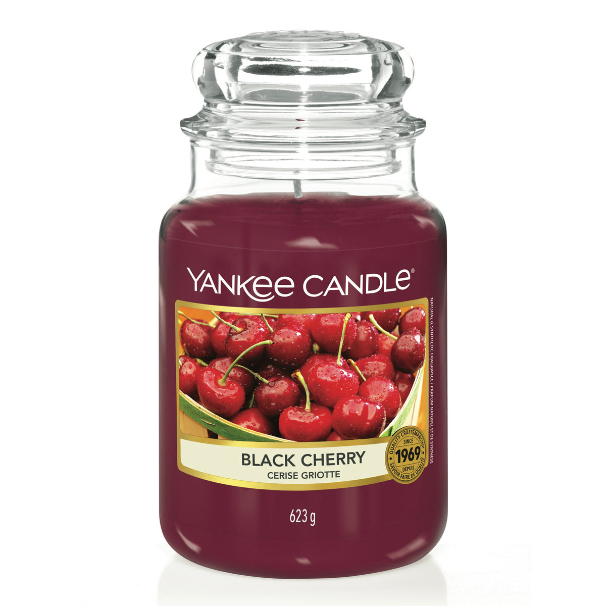 Yankee Black Cherry Classic Candle Jar
