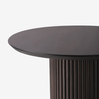 Our Home Forrest 4 Seater Round Ribbed Base Dining Table