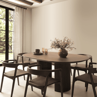 Our Home Forrest 6 Seater Oval Dining Table