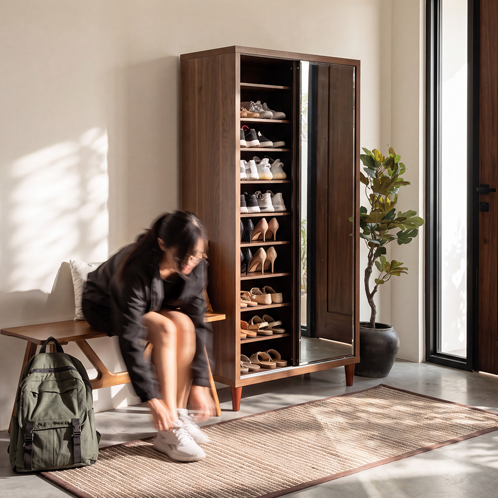 Our Home Gorman Tall Shoe Cabinet