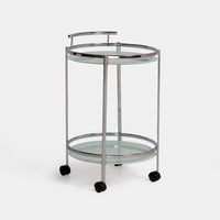 Our Home Aleks Round Bar Cart