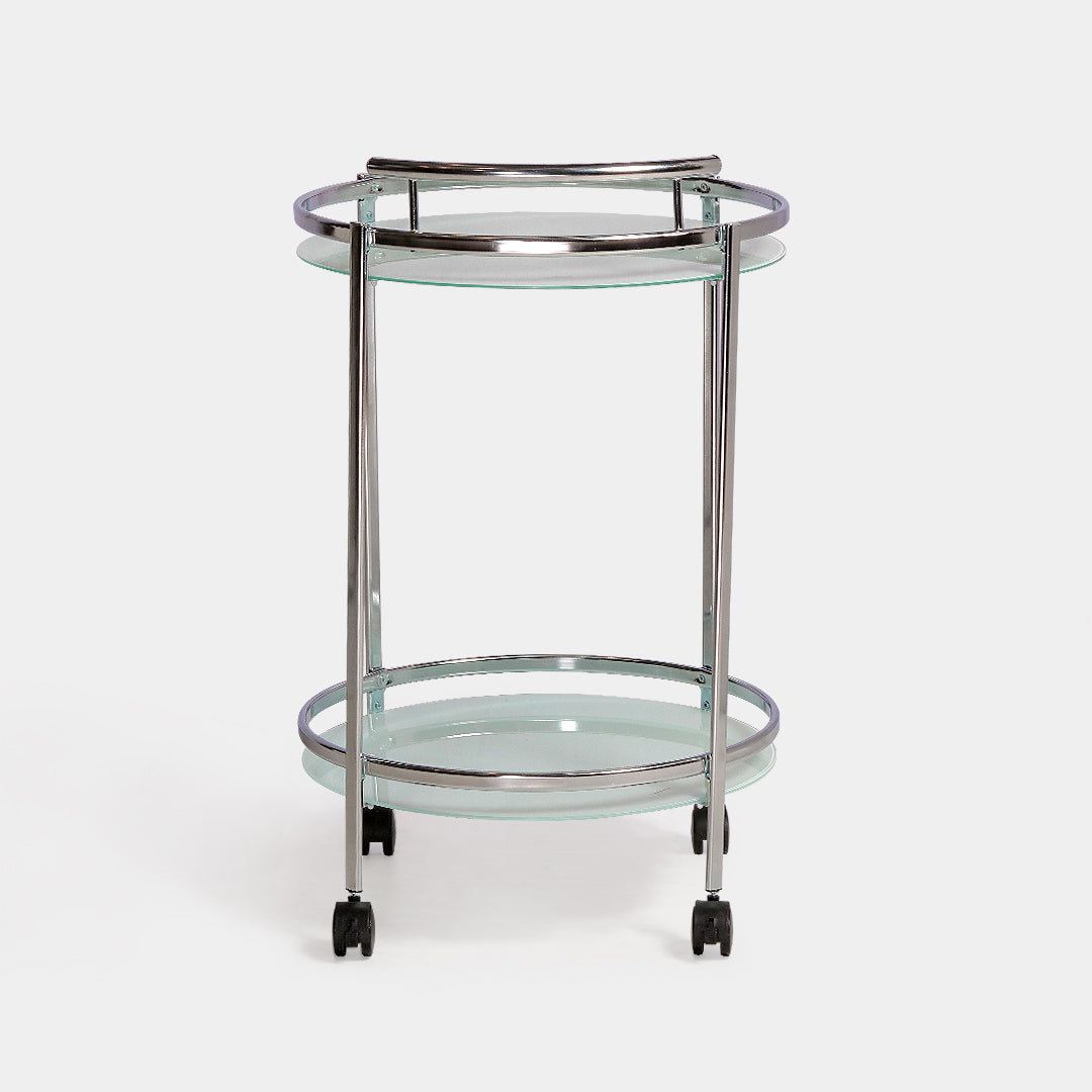 Our Home Aleks Round Bar Cart