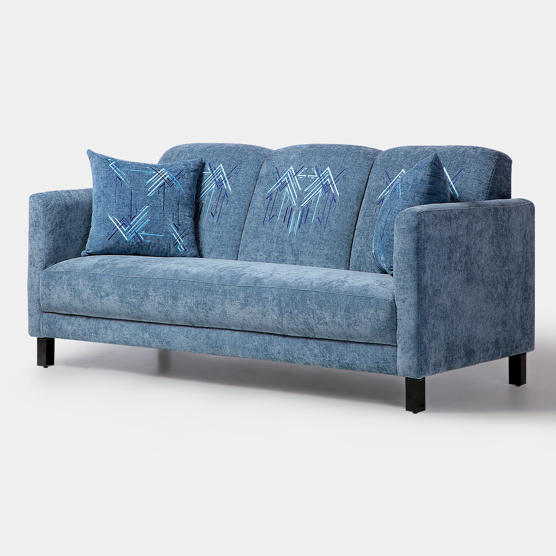 Our Home Francis Libiran Felice 3 Seater with Embroideries Sofa
