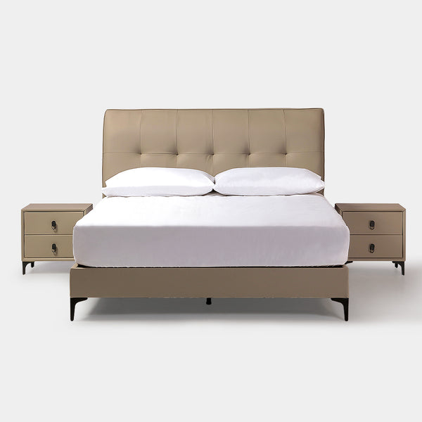 Our Home Hansel Bedrame with 2 Complimentary Bed Side Table
