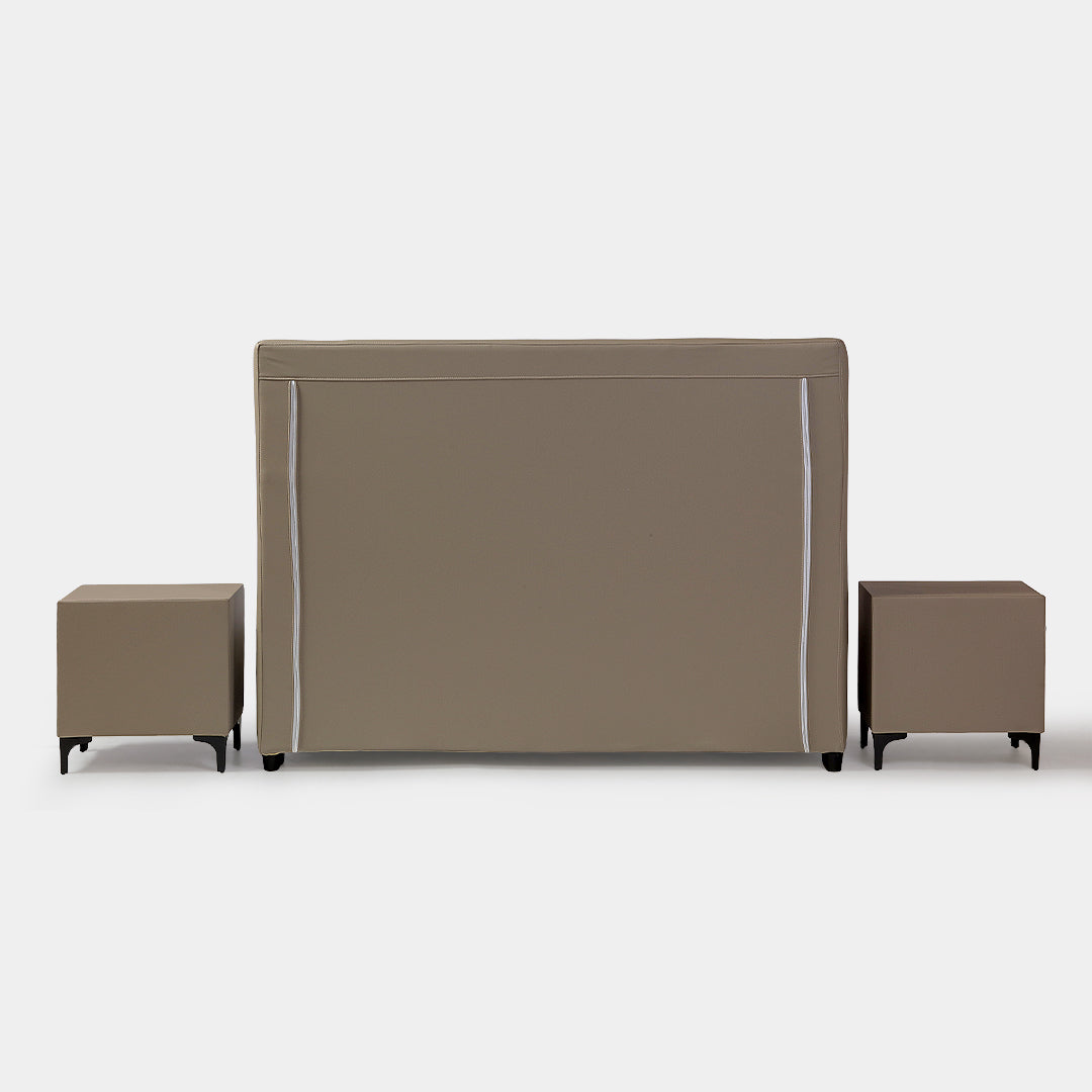 Our Home Hansel Bedrame with 2 Complimentary Bed Side Table