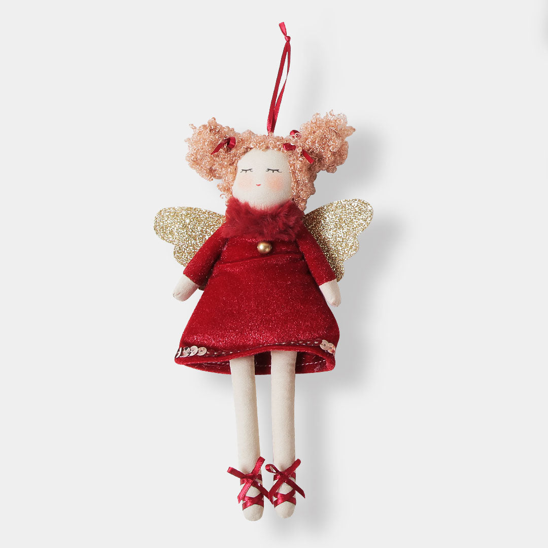 Red Angel Ballerina Ornament