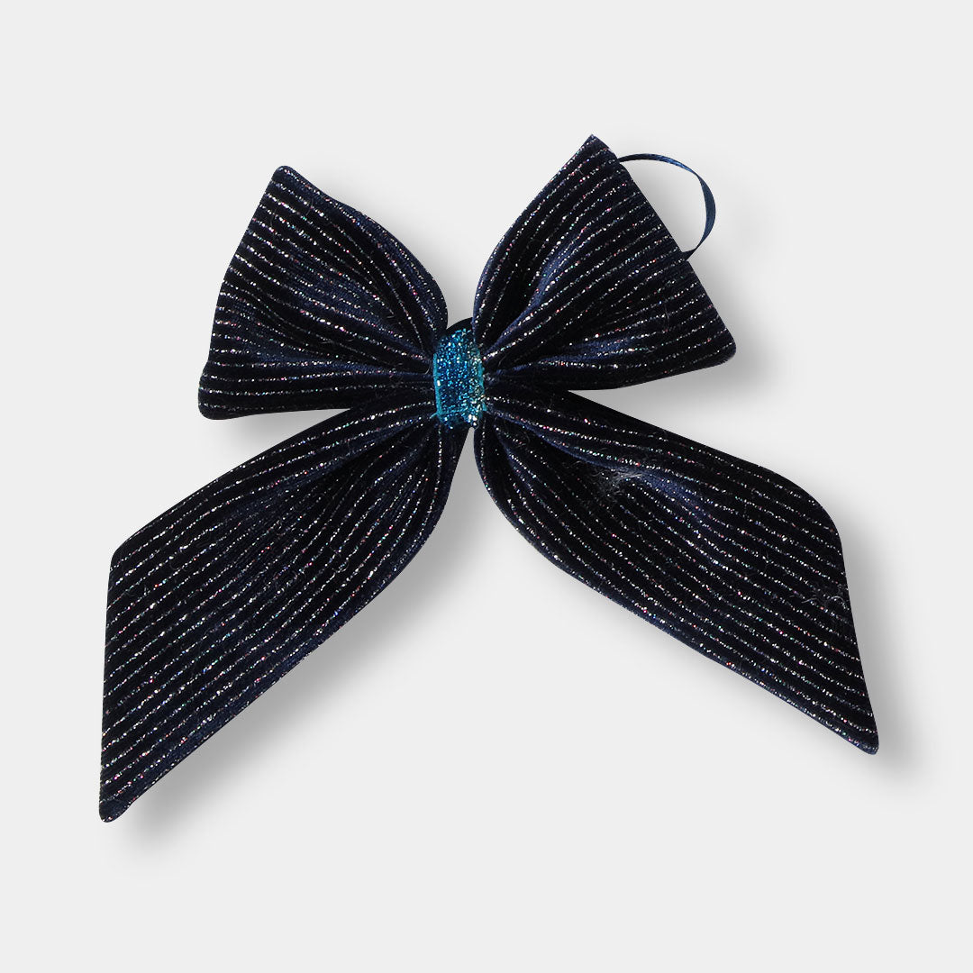 Blue Bow Ornament