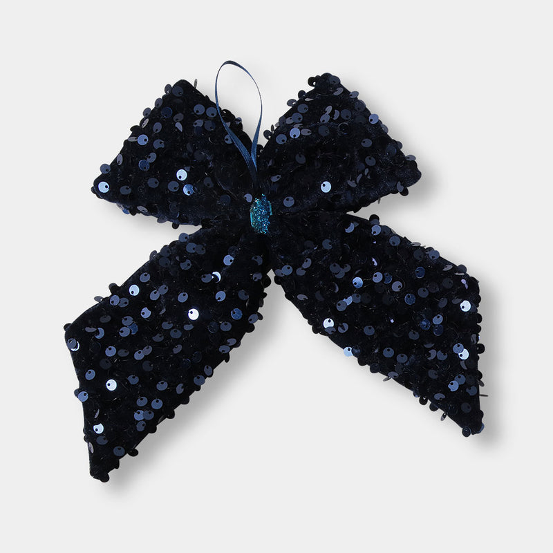 Blue Bow Ornament