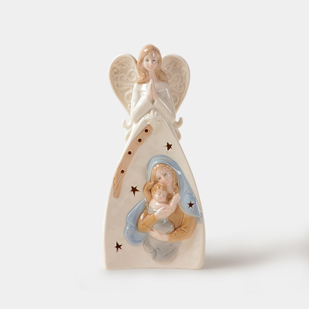 Holy Light Nativity Guardian Angel Décor