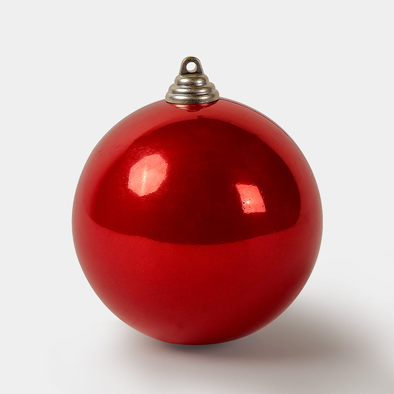 Crimson Glow Red Christmas Ball