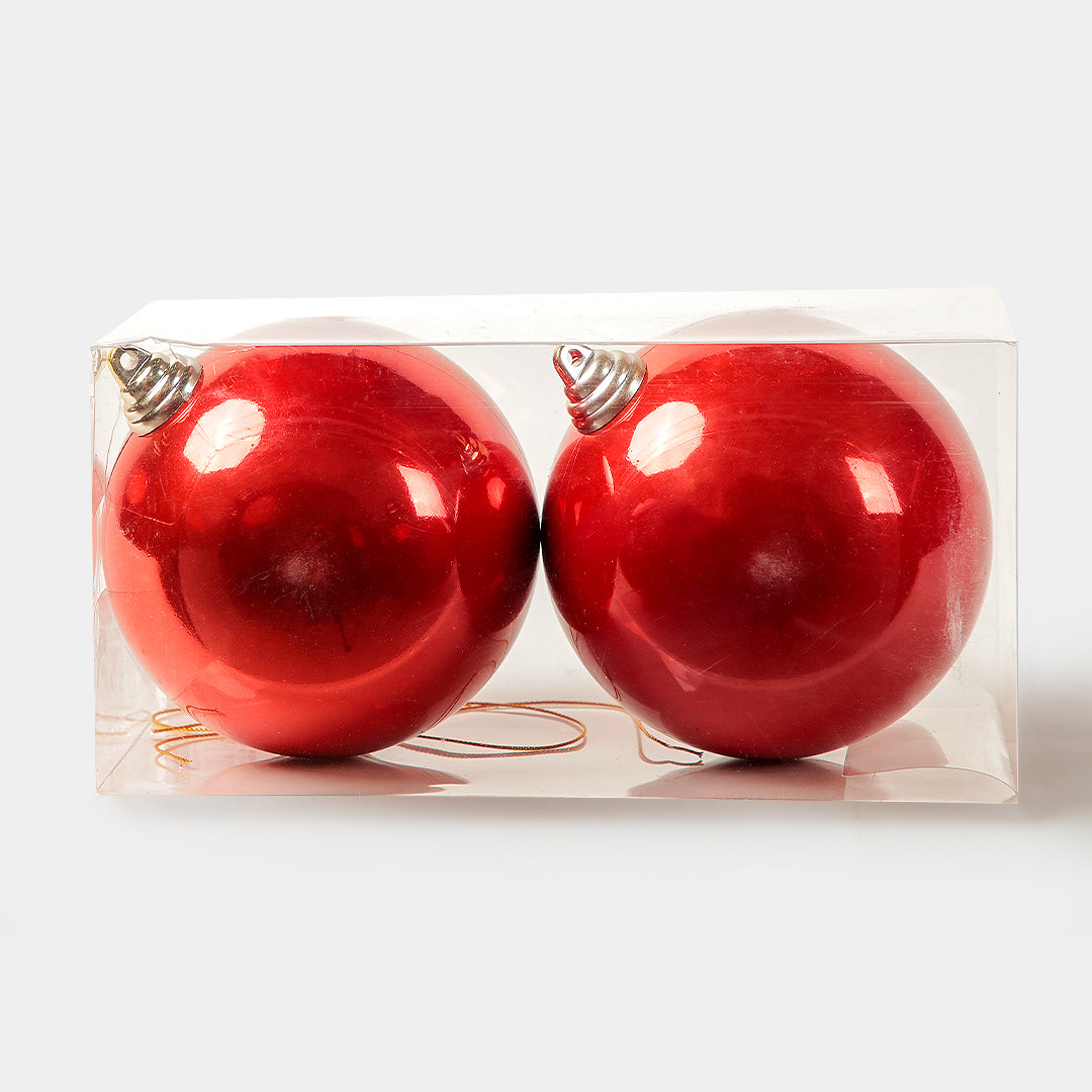 Crimson Glow Red Christmas Ball