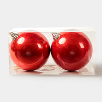 Crimson Glow Red Christmas Ball