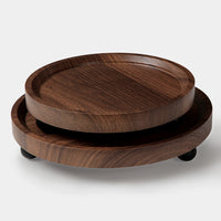 Quadro Wooden Tray Set of 2 Round
