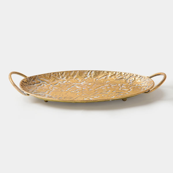 Gold Decorative Oval Tray