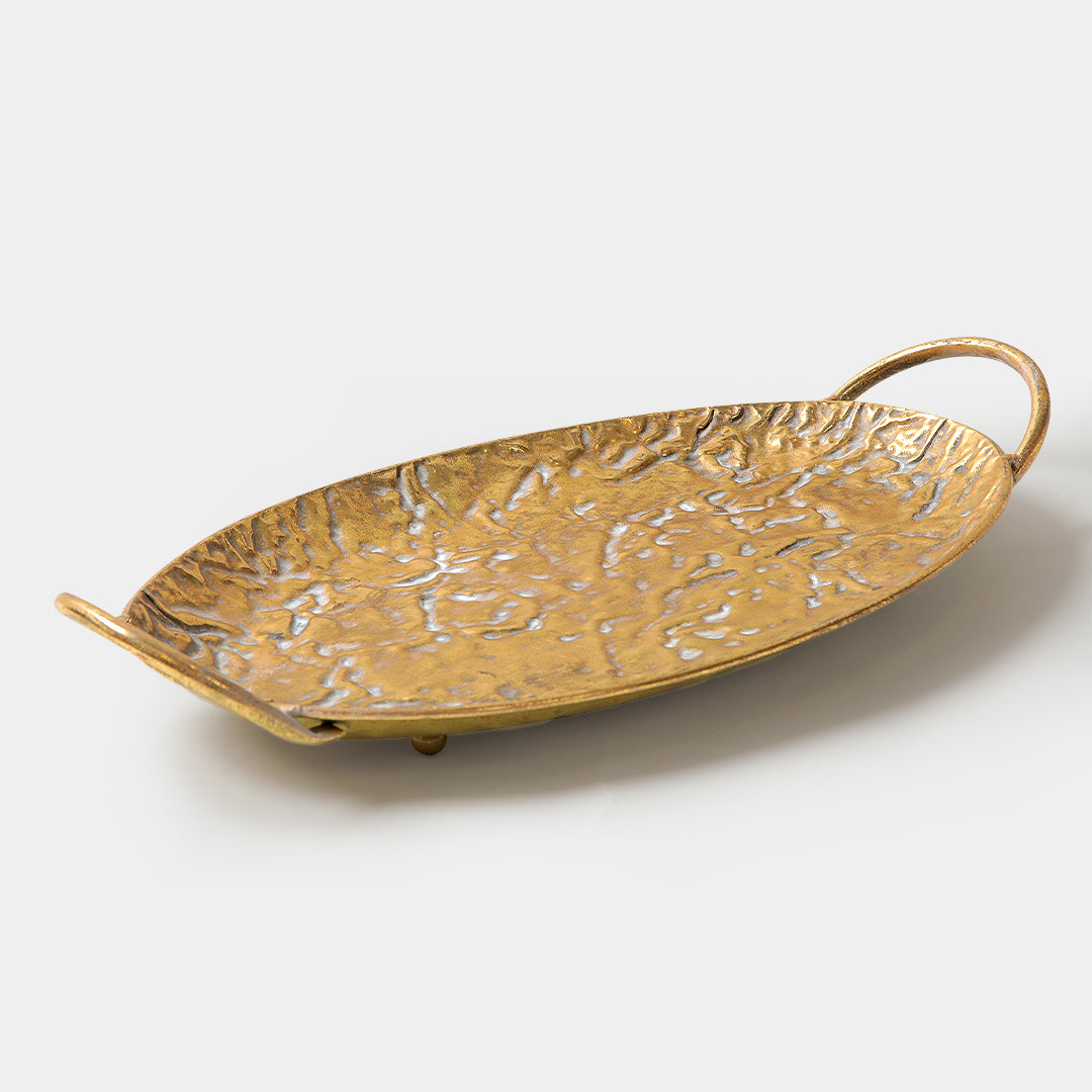 Gold Decorative Oval Tray
