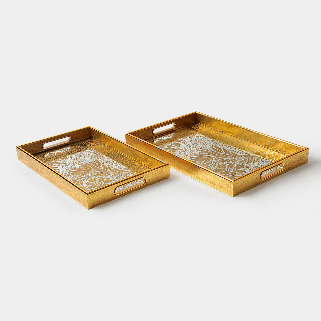 Floral A Decorative Tray Set of 2