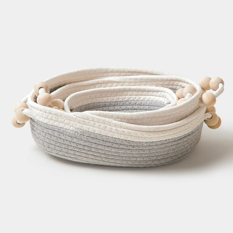 Cotton Rope Nesting Basket Set of 3