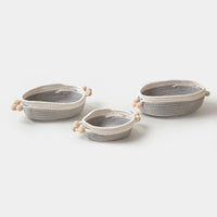 Cotton Rope Nesting Basket Set of 3