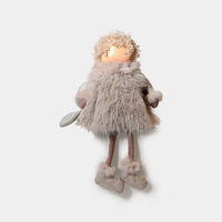 Winter Furry Coat Girl with Star
