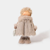 Winter Furry Coat Girl with Star