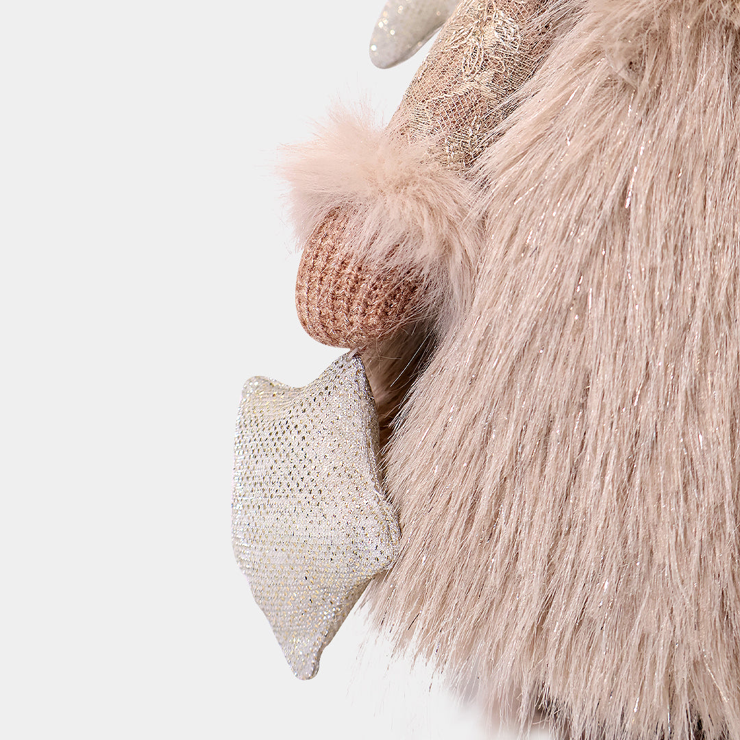 Winter Furry Coat Girl with Star