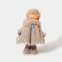 Winter Furry Coat Girl with Star