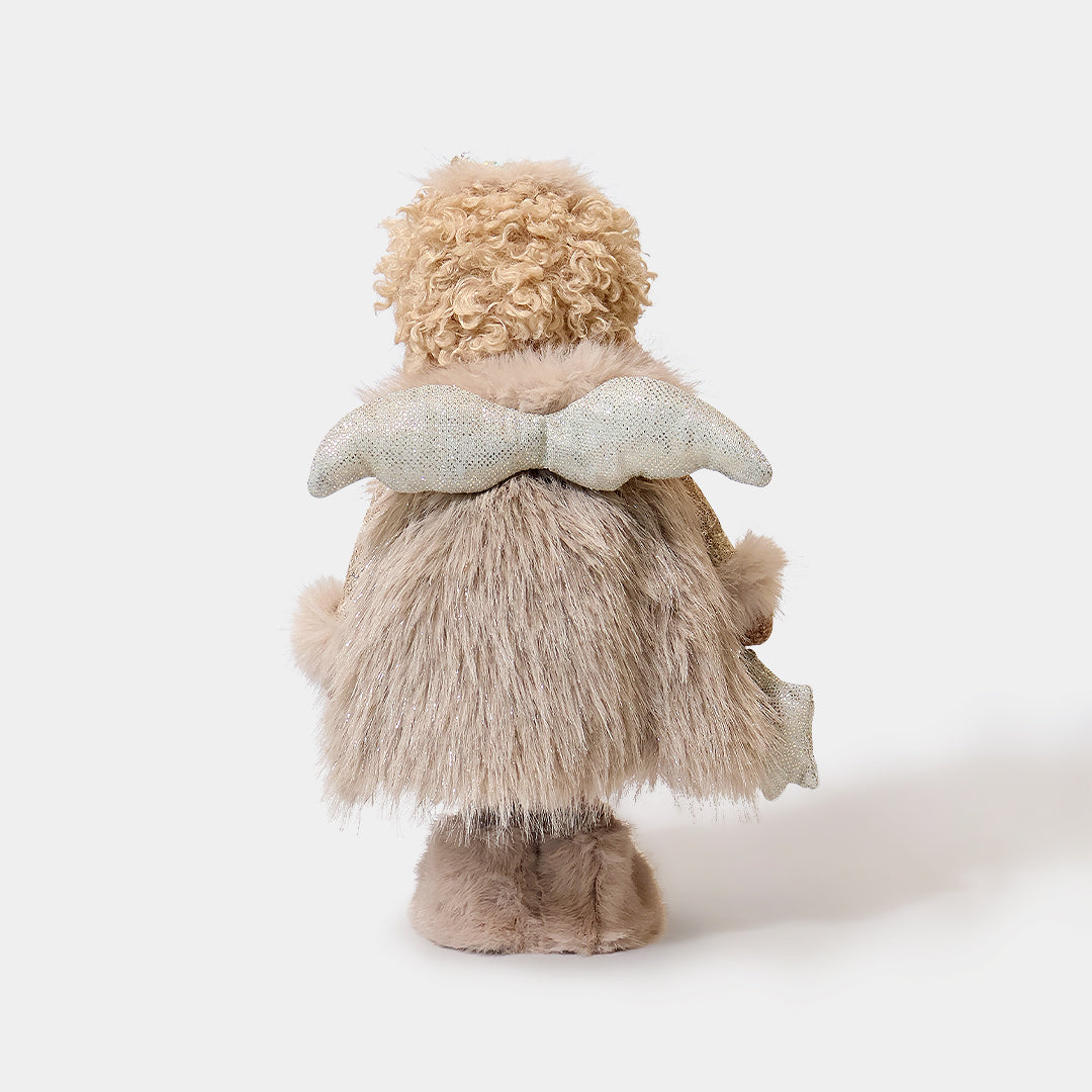 Winter Furry Coat Girl with Star
