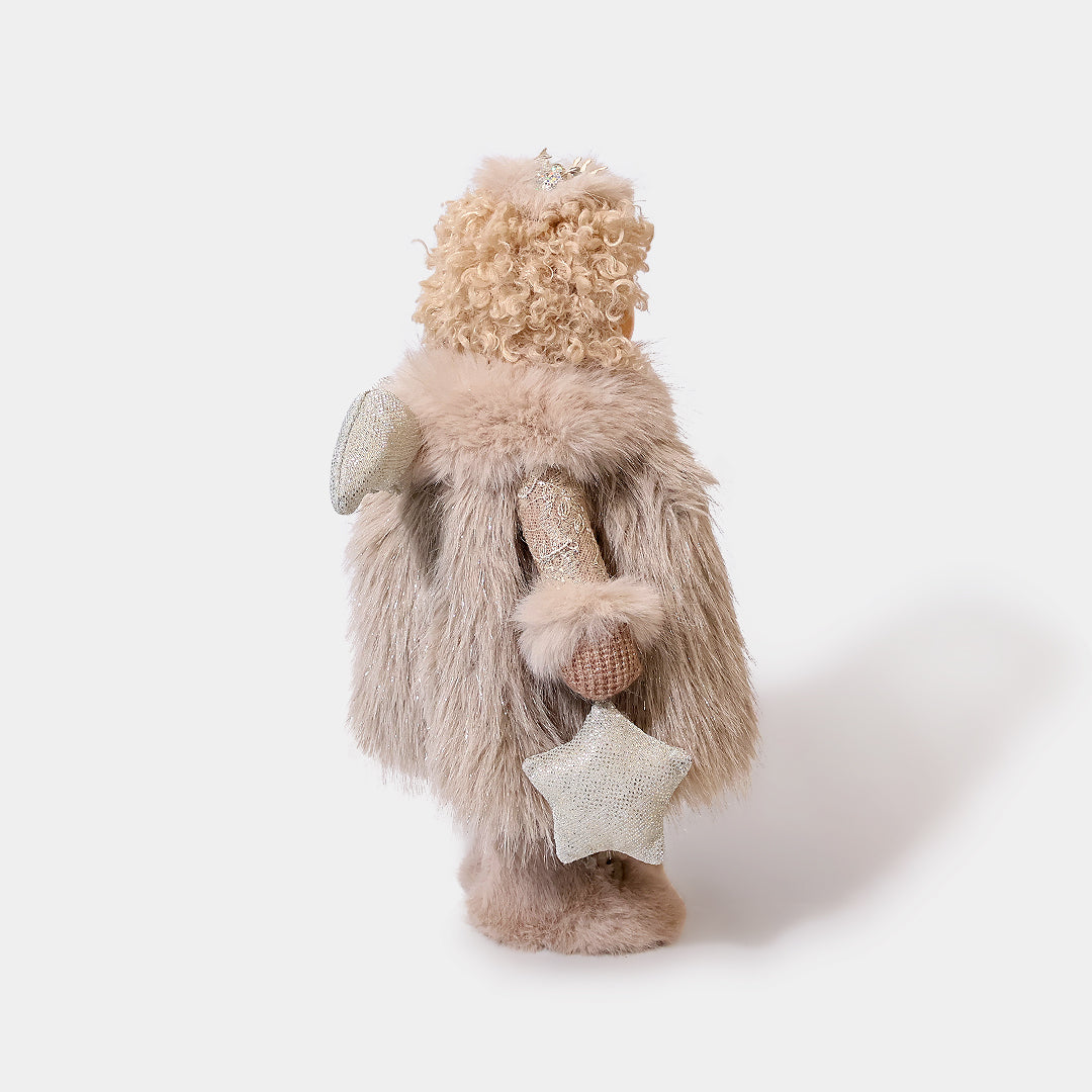 Winter Furry Coat Girl with Star