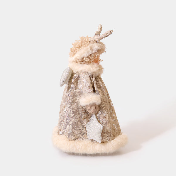 Winter Antler Dress Girl with Star