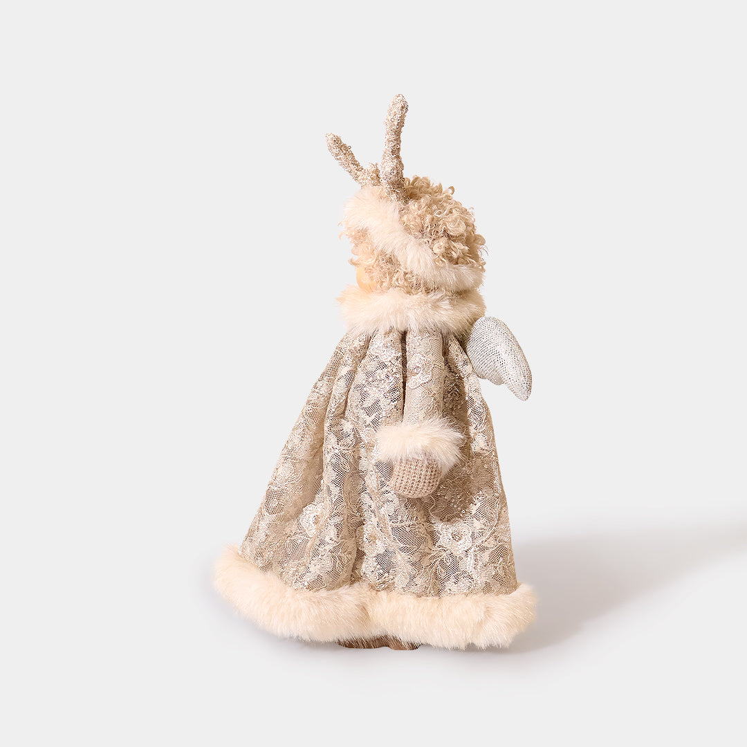 Winter Antler Dress Girl with Star