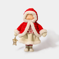 Winter Mushroom Red Hood Girl with Star
