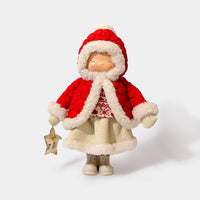 Winter Mushroom Red Hood Girl with Star