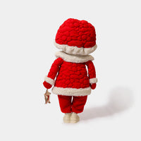 Winter Mushroom Red Hood Boy with Star