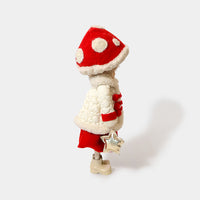 Winter Mushroom Toggle Jacket Girl with Star