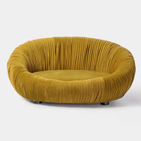 Our Home Francis Libiran Frieze 3 Seater with Pleats Sofa