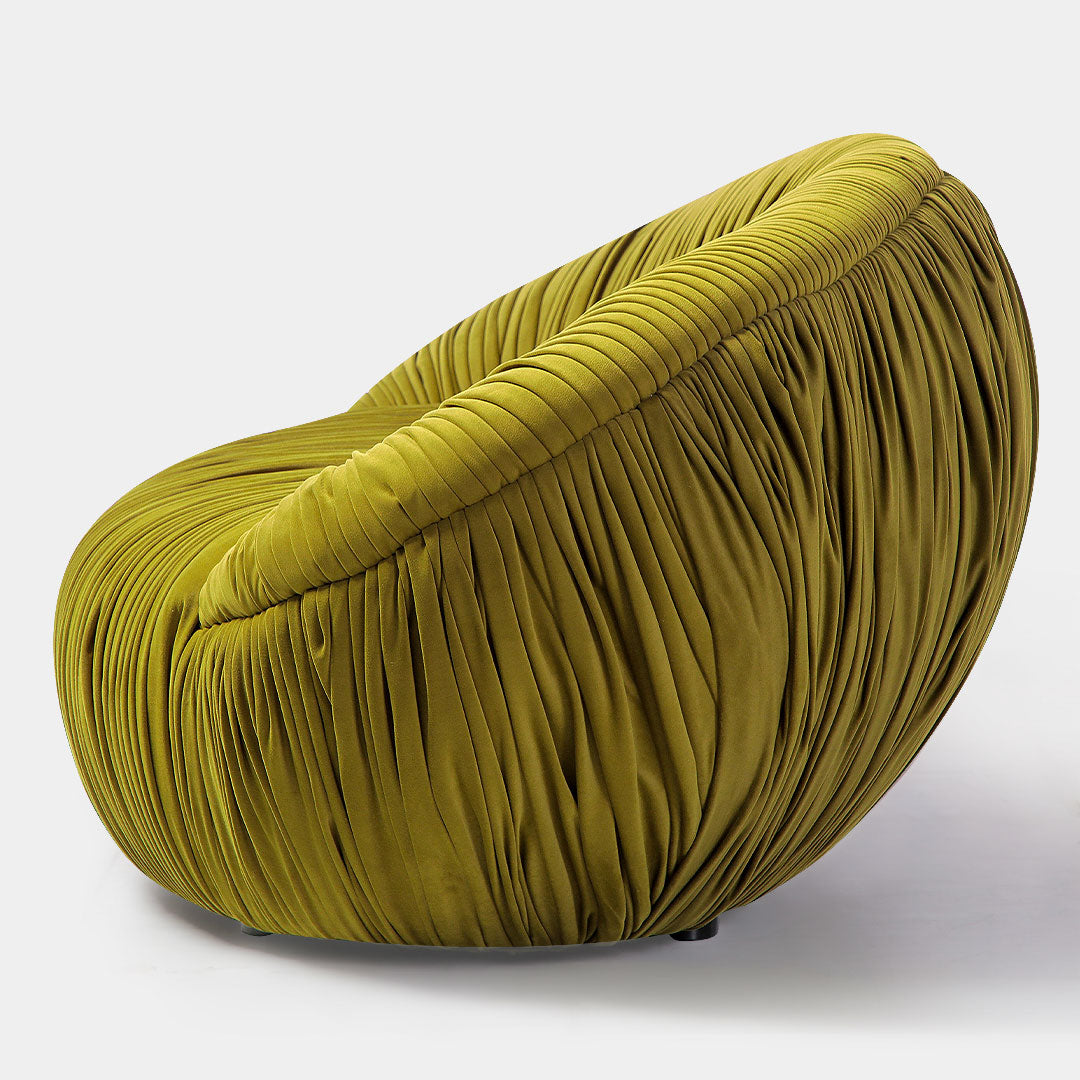 Our Home Francis Libiran Frieze 3 Seater with Pleats Sofa