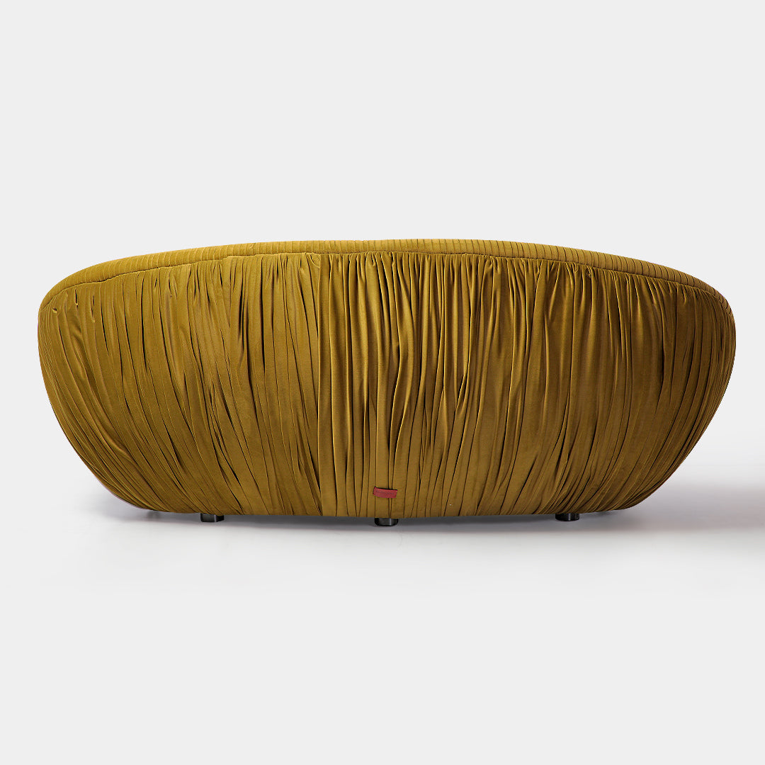 Our Home Francis Libiran Frieze 3 Seater with Pleats Sofa