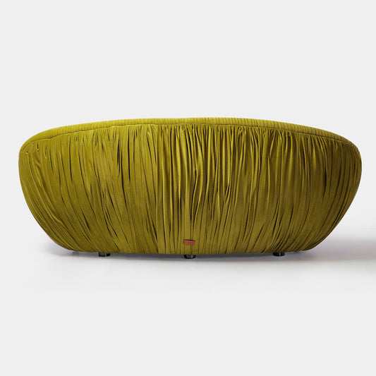 Our Home Francis Libiran Frieze 3 Seater with Pleats Sofa