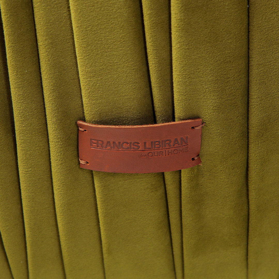 Our Home Francis Libiran Frieze 3 Seater with Pleats Sofa