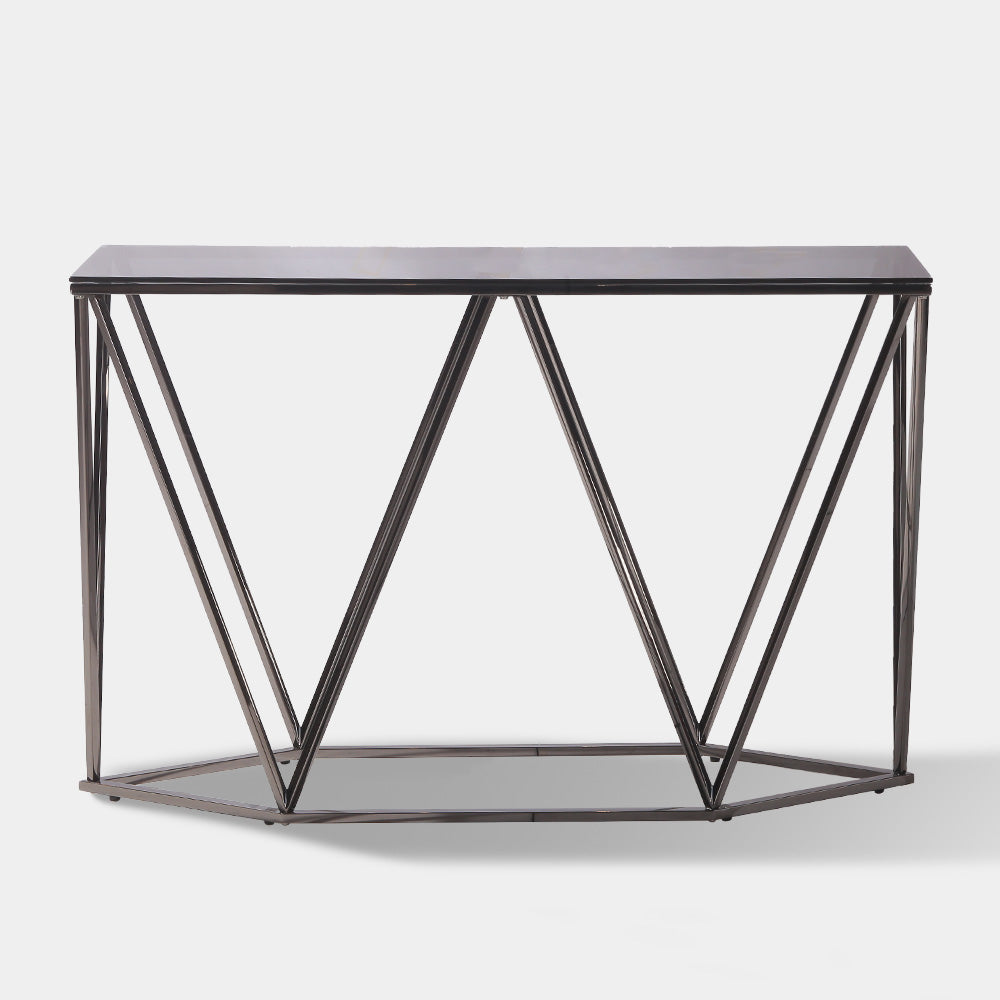 Our Home Symphony Smoke Console Table