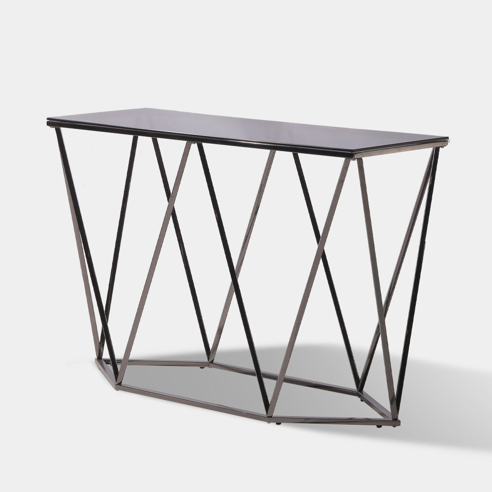 Our Home Symphony Smoke Console Table