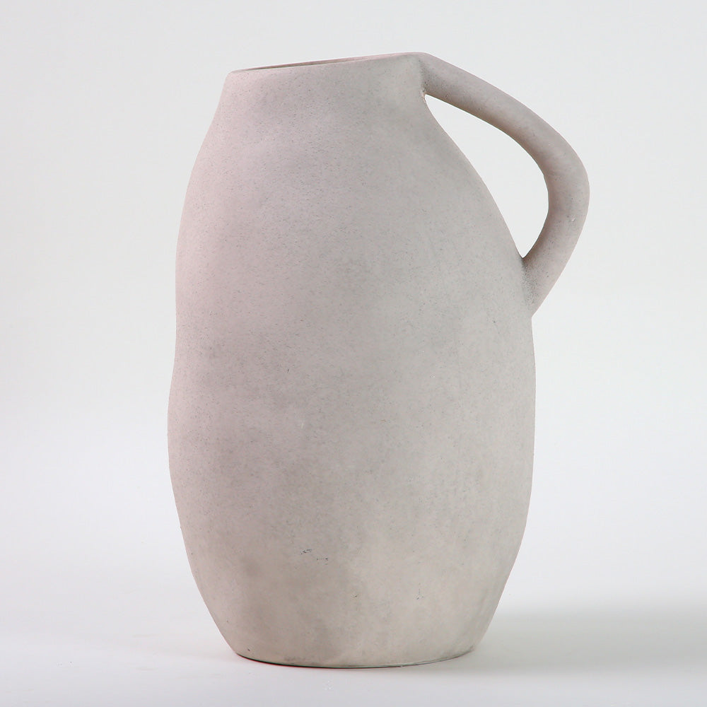 Newince Natural Tall Eared Vase Terracotta