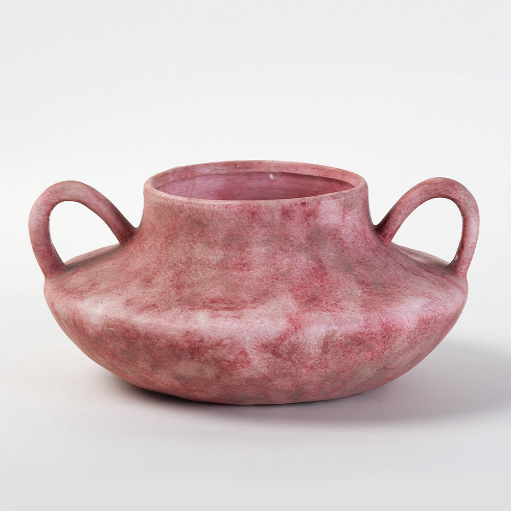 Newince Low Big Eared Vase Terracotta