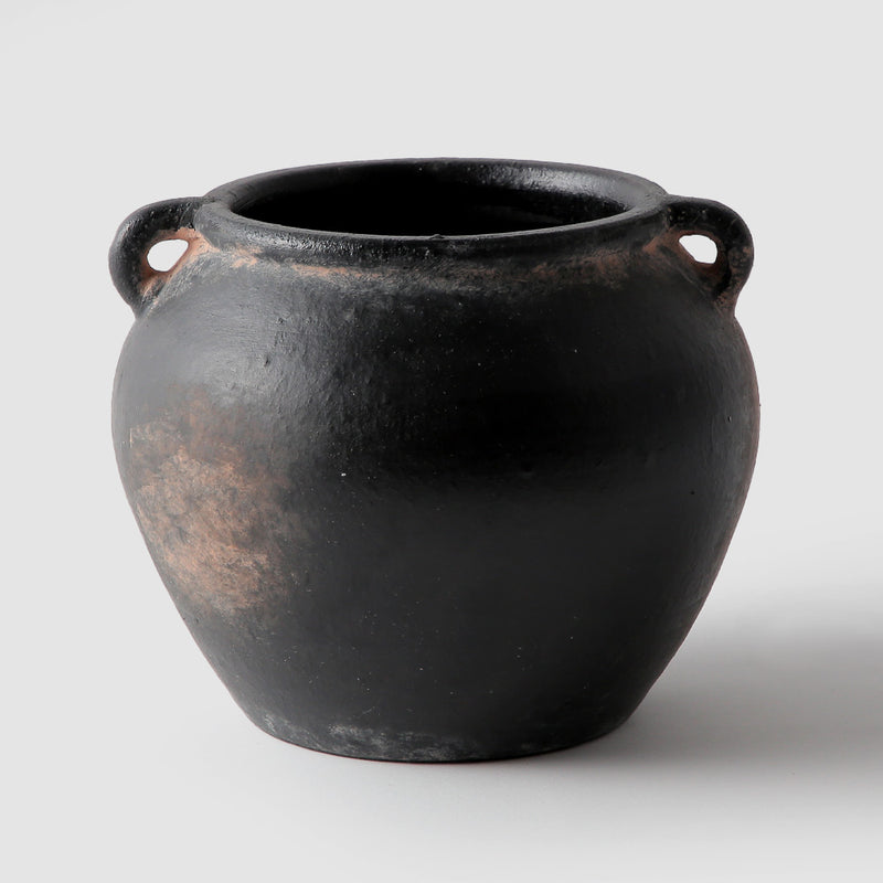 Flourish Terracotta Vase with Handle