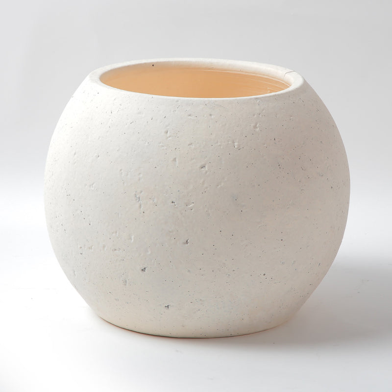 Flourish Terracotta Vase Round