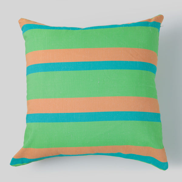Telas De Mercato Malcon Green Printed Cushion Cover